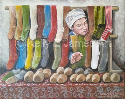 This young man was a wonderful sales apprentice for this vendor.